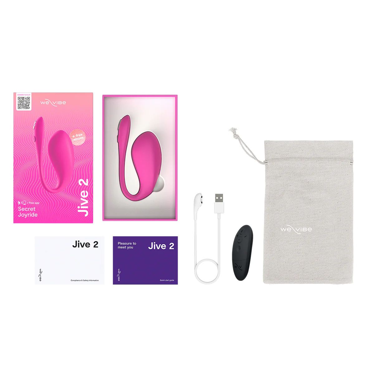 Vibrador de Ponto G em Silicone com 10 Modos de Vibração, Controle por Aplicativo e Recarregável via Cabo USB - We-Vibe Jive 2 - 4