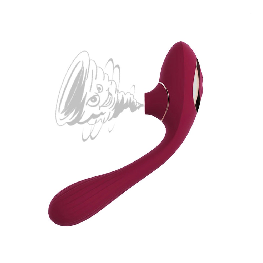 Vibrador de Ponto G em Silicone com 10 Modos de Vibração e Estimulador de Clitóris com 10 Níveis de Pulsação - Nv Toys Dina | Disponível em 2 Cores - 1