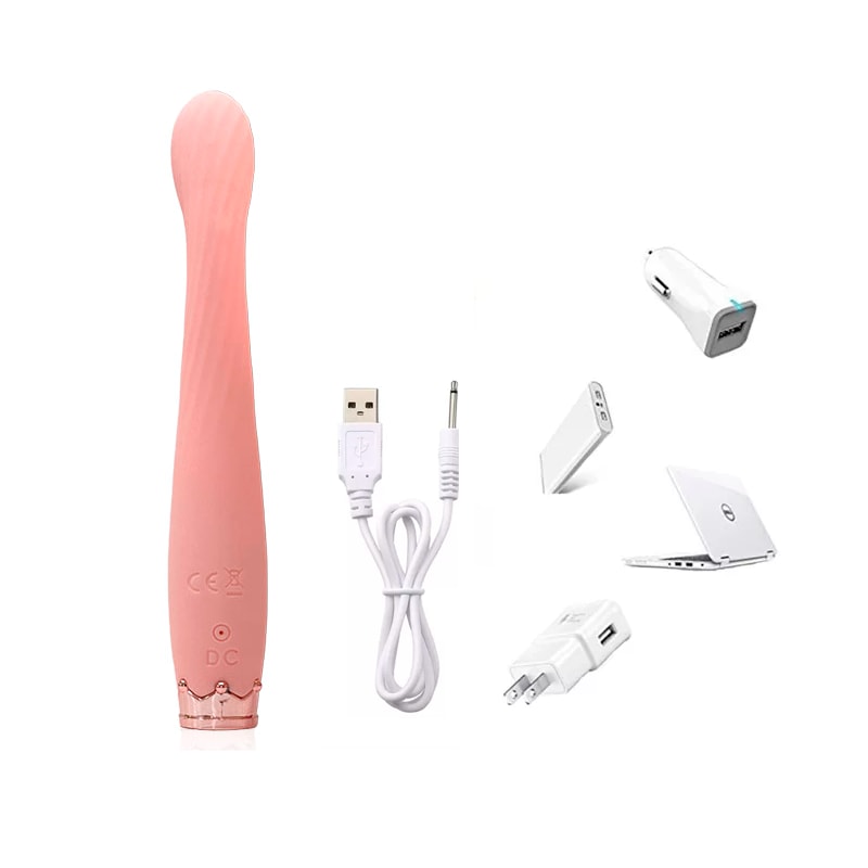 Vibrador de Ponto G em Silicone com 10 Modos de Vibração, Resistente à Água e Carregamento Via Cabo USB - Vibrator | 13,2 x 2,3 cm | Disponível em 2 Cores - 4