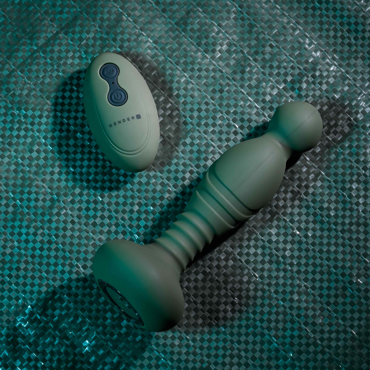 Vibrador de Ponto G em Silicone com 10 Modos de Vibrações e Movimentos, Controle Remoto e Recarregável - Gender X The General | 11,5 x 3,2 cm - 2