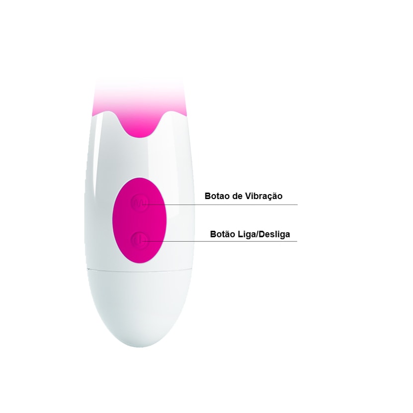 Vibrador Rabbit em Silicone com 29 Modos de Vibração - Pretty Love Alvis | 10,3 x 3 cm | Disponível em 4 Cores - 11