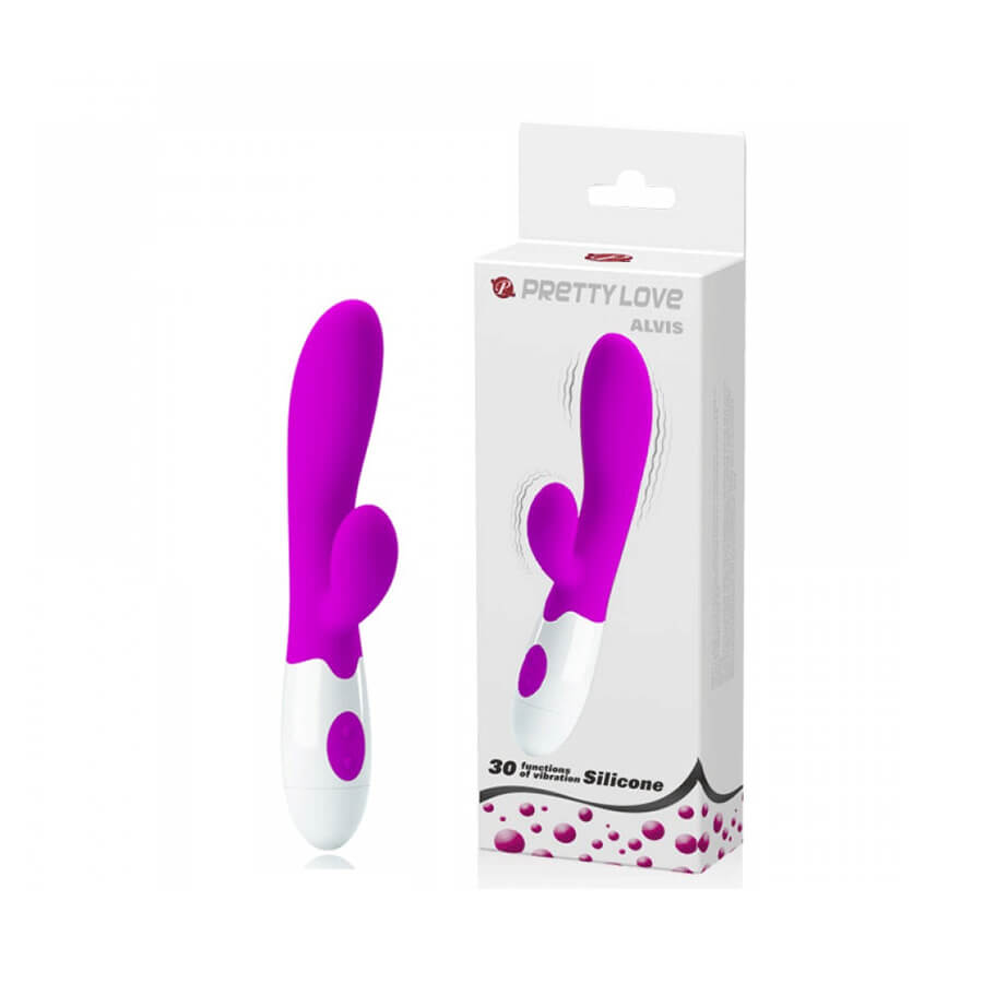 Vibrador Rabbit em Silicone com 29 Modos de Vibração - Pretty Love Alvis | 10,3 x 3 cm | Disponível em 4 Cores - 2