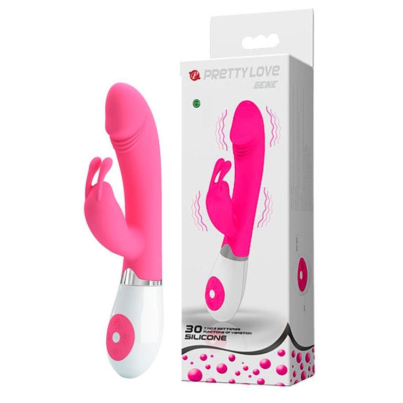 Vibrador Rabbit em Silicone com 30 Modos de Vibrações e Modo Voz - Pretty Love Gene Voice | 9,5 x 3,4 cm - 2