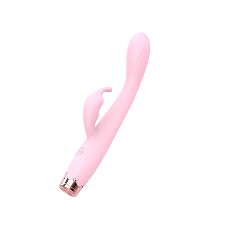 Vibrador Rabbit em Silicone Texturizado, 10 Modos de Vibração, Recarregável e Base de Coroa - Vibrator | 10,5 x 2,3 cm - 1