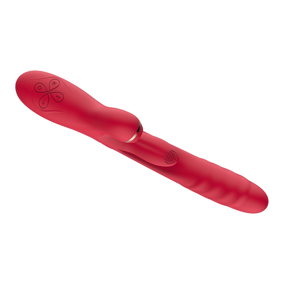 Vibrador Recarregável em Silicone com 3 Modos Vai e Vem no Ponto G, 7 Modos de Sucção e 7 Modos de Batidinhas - Daifuni Vip Mix | Disponível em 2 Cores - 3