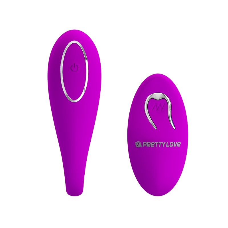 Vibrador Recarregável em Silicone para Casal com Controle Remoto e 12 Modo de Vibrações - Pretty Love Algernon | 19 x 2,5 cm - 3