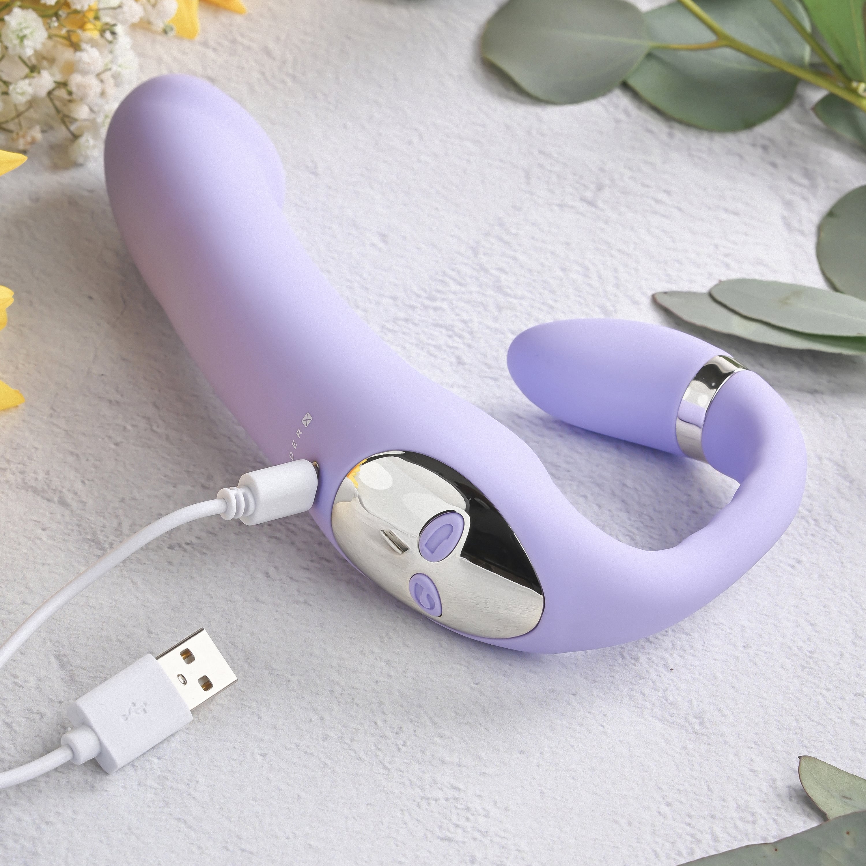 Vibrador em Silicone com 2 Extremidades, 2 Motores e 10 Modos de Vibração - Gender X  Orgasmic Orchid | 12 x 3,7 cm - 4