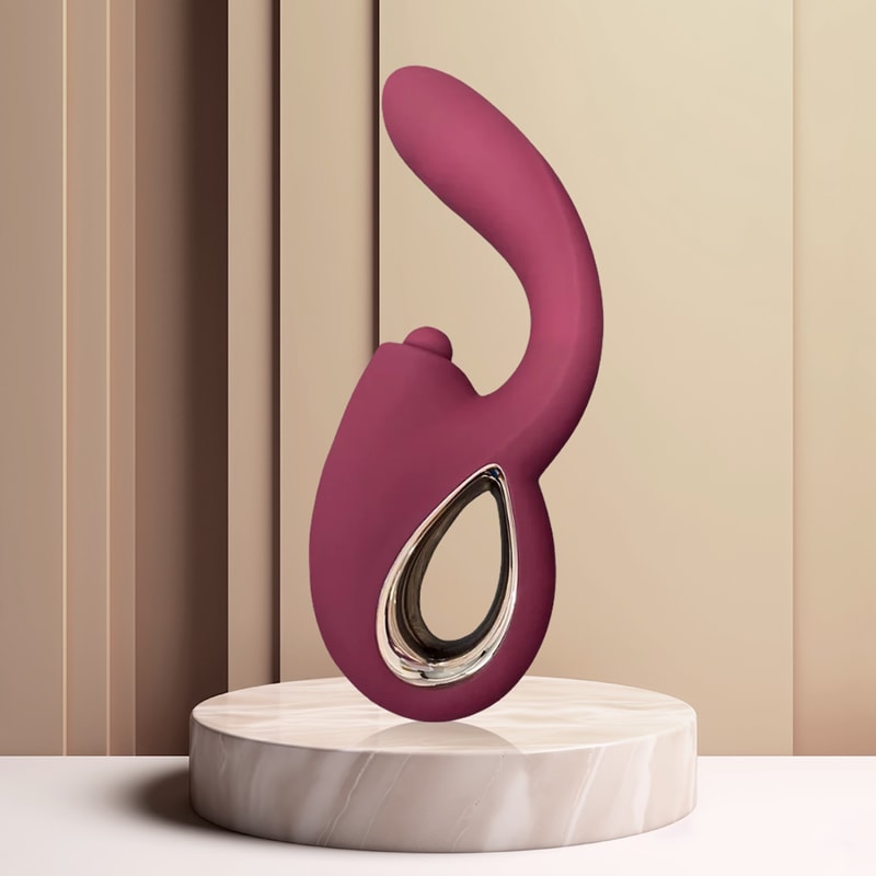 Vibrador em Silicone com 20 Modos de Vibração, Pulsação, Estimulador de Clitóris e Ponto G - Adão & Eva | 15 x 3,3 cm | Disponível em 2 Cores - 1