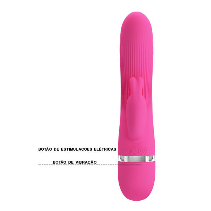 Vibrador em Silicone com 7 Modos de Vibração e Função de Eletro Choques - Pretty Love Ingram | 19,2 x 3,5 cm - 8