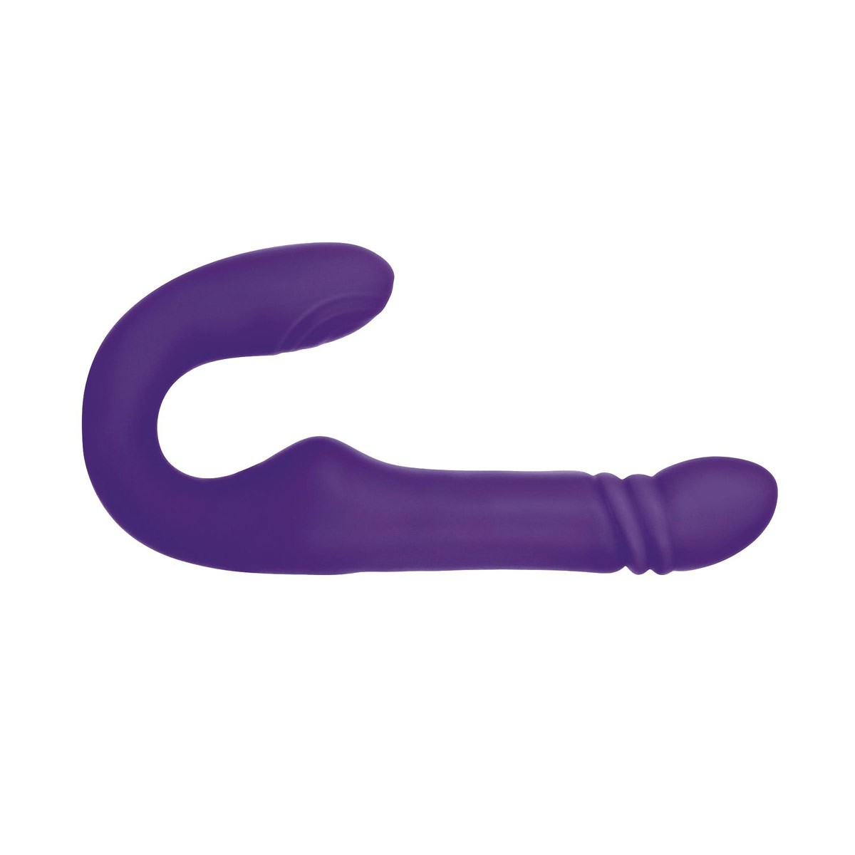 Vibrador Strap On Recarregável com 7 Modos de Vibração e 4 Pulsações - Adam & Eve "Eve's Ultimate Thrusting Strapless Strap-On" | 14,3 x 3,6 cm | 9,1 x 3,7 cm - 3