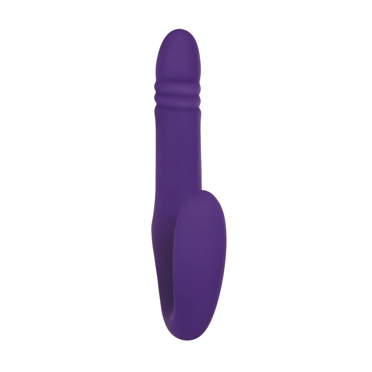 Vibrador Strap On Recarregável com 7 Modos de Vibração e 4 Pulsações - Adam & Eve "Eve's Ultimate Thrusting Strapless Strap-On" | 14,3 x 3,6 cm | 9,1 x 3,7 cm - 6