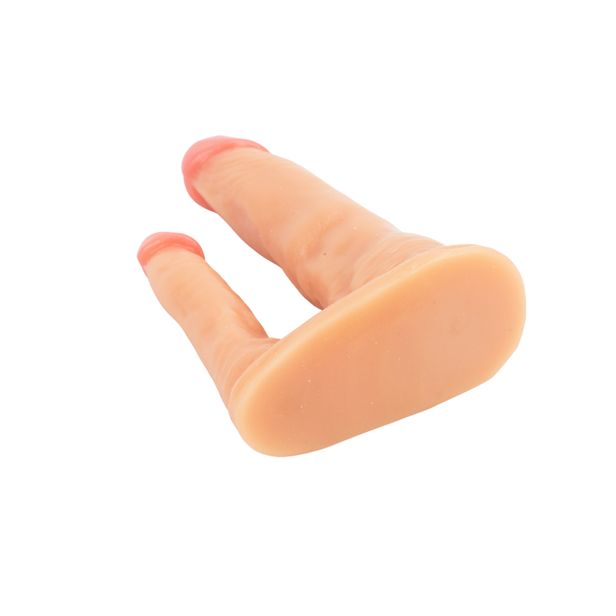 Prótese Peniana Dupla Realística em PVC com Base Para Apoio - Adão & Eva | Disponível em 3 Cores - 3