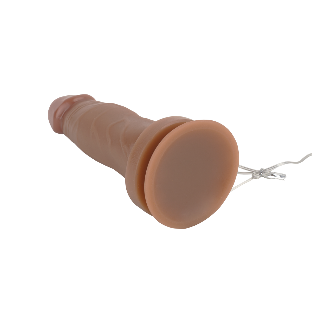 Prótese Peniana em PVC com Glande, Veias, Ventosa e Multivelocidade - Adão & Eva | 13,2 x 4 cm | Disponível em 2 Cores - 6