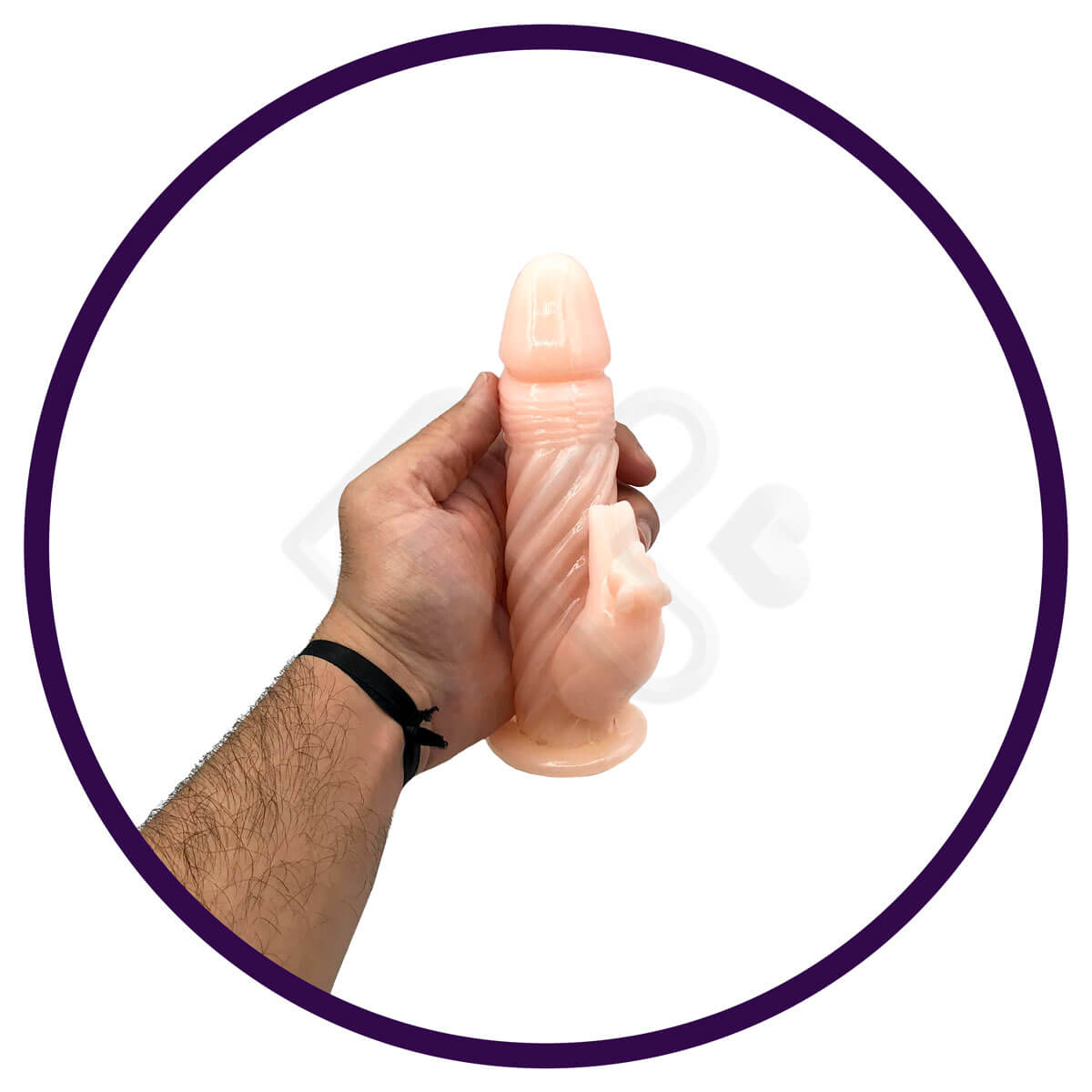 Wild Bondage - Capa Peniana Oca com Estimulador de Clitóris, Cápsula Vibratória, Vibração Multivelocidade, Cinta em Couro Sintético e Simulador de Gemidos - Tamanho Único - 6