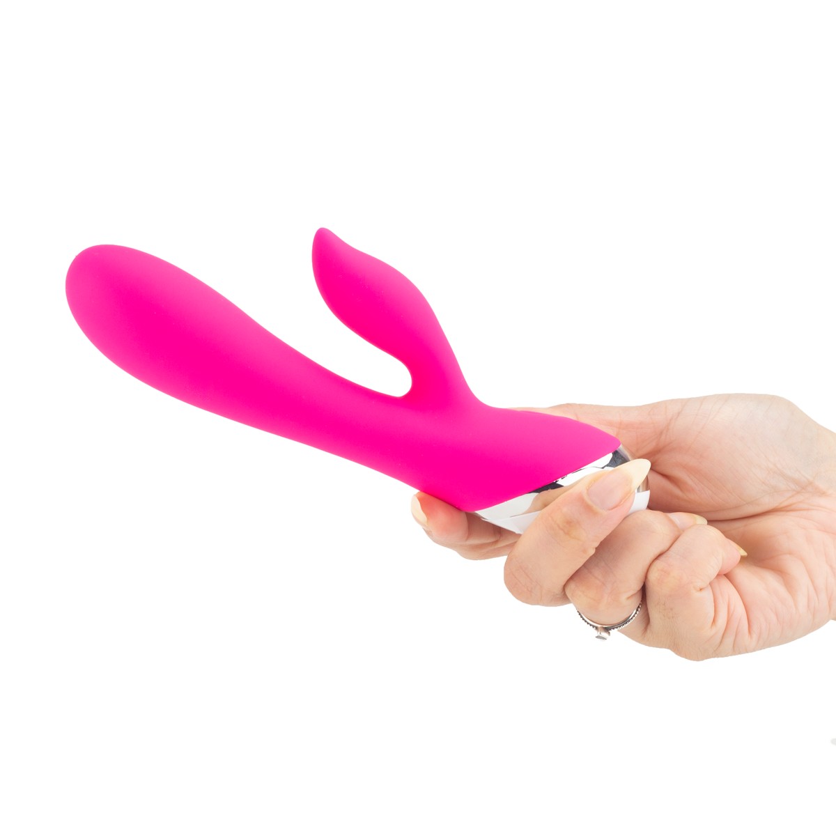 Vibrador Estimulador de Ponto G e Clitóris em Silicone com 10 Modos de Vibração - XXOO First Love | 11 x 3,6 cm | Disponível em 2 Cores - 5