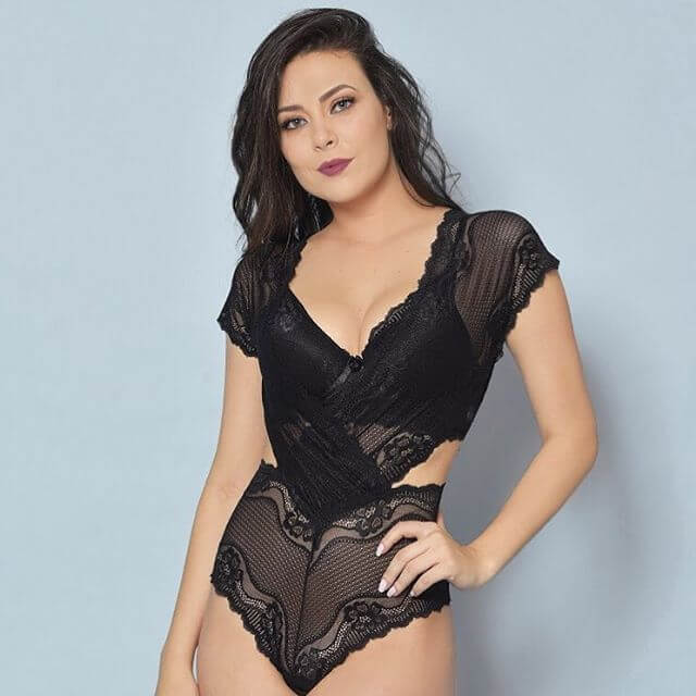 Body com Sutiã em Renda - Yaffa Lingerie | Disponível em 3 Cores e 3 Tamanhos - 1