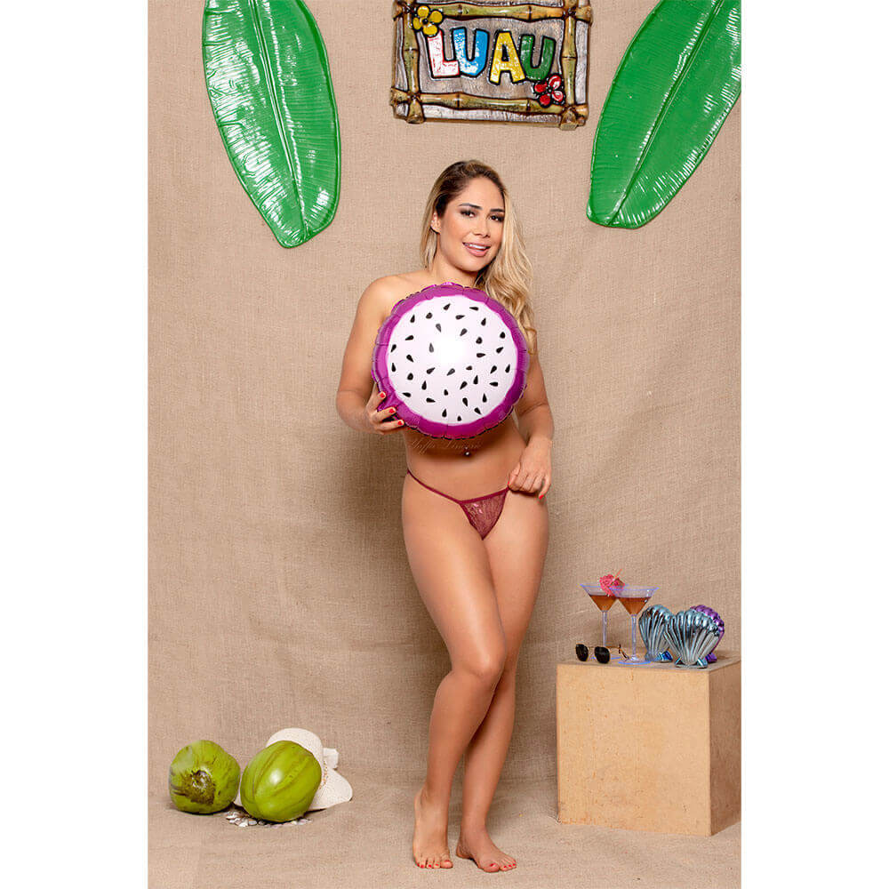 Calcinha Fio Dental em Renda com Detalhe de Pérolas - Yaffa Lingerie | Tamanho Único | Disponível em 8 Cores - 13