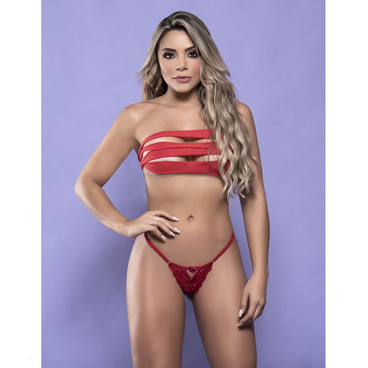 Calcinha Rendada com Tule e Laços - Yaffa Lingerie | Tamanho Único | Disponível em 8 Cores - 5