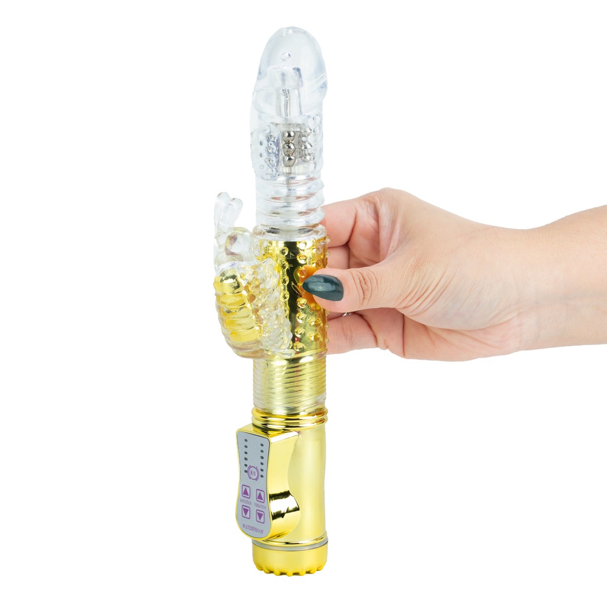 Vibrador Rotativo Recarregável com Estimulador de Clítoris Borboleta, 36 Modos de Vibração e 6 Modos de Velocidade - Youvibe | 11,8 x 3,4 cm | Disponível em 3 Cores - 7