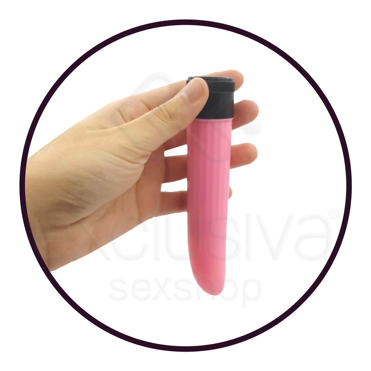 Vibrador com Vibração Multivelocidade Textura Canelada - YouVibe | 13,5 x 2,5 cm | Disponível em 3 Cores - 4