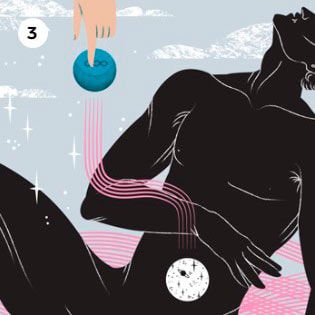 Ilustração indicando o uso de controle remoto sem fio do Lelo Hugo