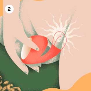 Demonstração do modo de usar o sextoy Lelo Ida Wave